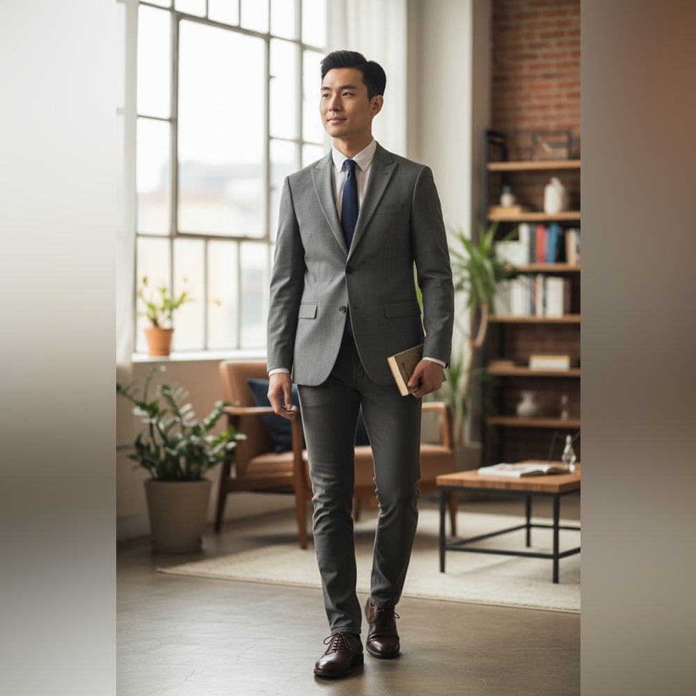 Alfani Charcoal Gray Men's Blazer